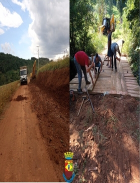 Trabalhos realizados pela Secretaria Municipal de Obras