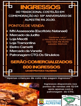 Costelão de Aniversário de Alpestre