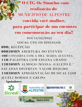 Programação Dia da Mulher