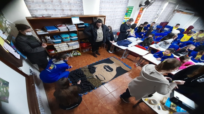Alunos realizam atividades em sala de aula referente ao Dia da Mulher Negra e Dia Nacional de Tereza de Benguela