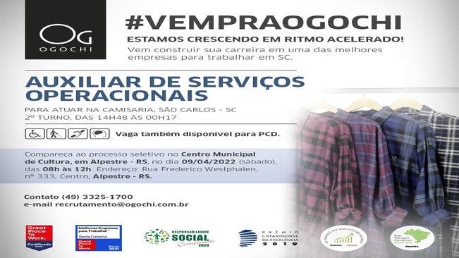 Oportunidade de emprego