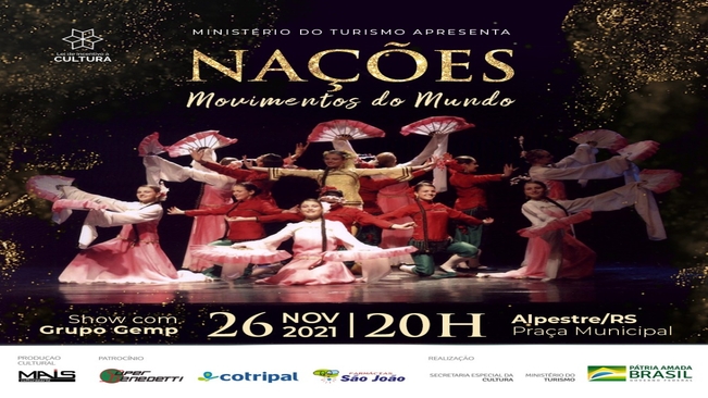 Ministério do Turismo apresenta: Nações: Movimentos do Mundo