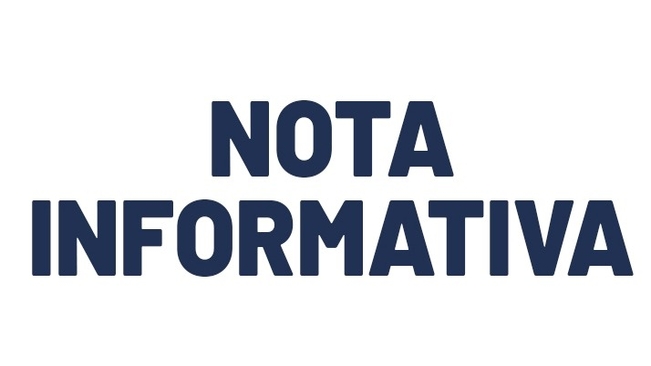 NOTA INFORMATIVA