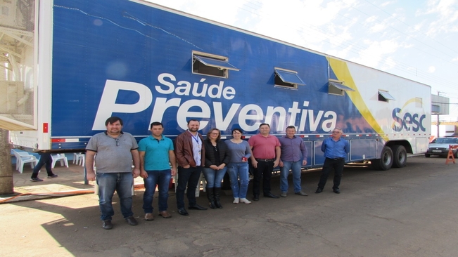 Carreta de Saúde Preventiva do Sesc inicia atendimentos em saúde no município